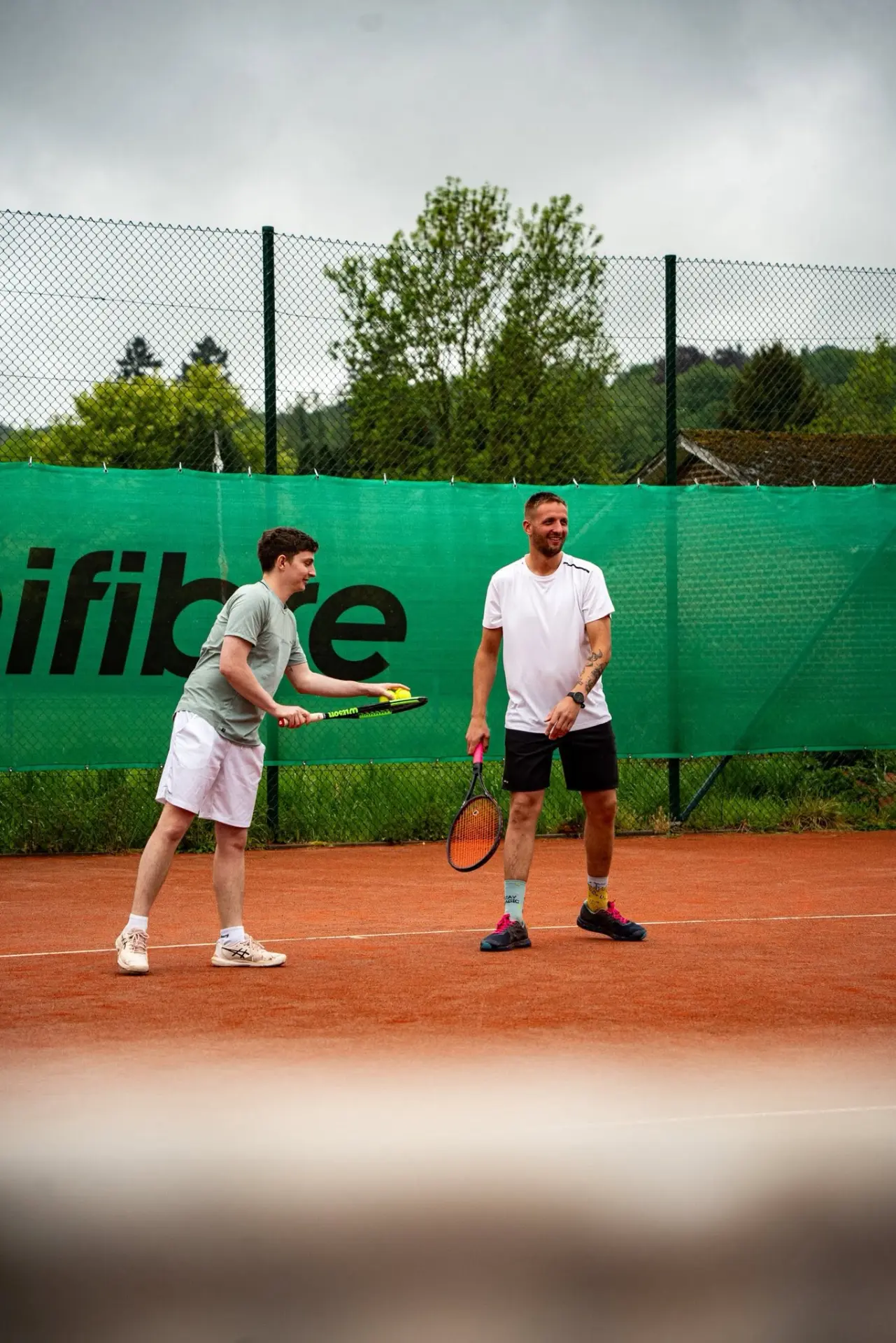 Joueurs du TC Godinne sur le terrain